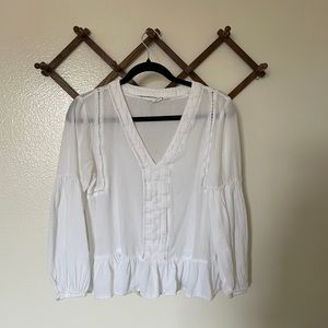 GAP | long sleeve white blouse